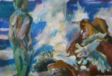WODNIK O MEWY 60x80cm, olej na płótnie