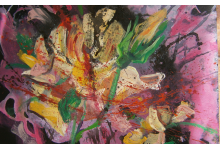 ŻÓŁTE RÓŻE olej na płótnie, 50 x 60 cm