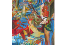 MAJOWIE PIERZASTEGO WĘŻA olej na płótnie, 190 x 115 cm