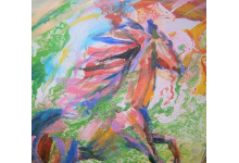 MUSTANG akryl na płótnie, 50x70cm