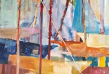 MASZTY olej na płótnie 190x100cm