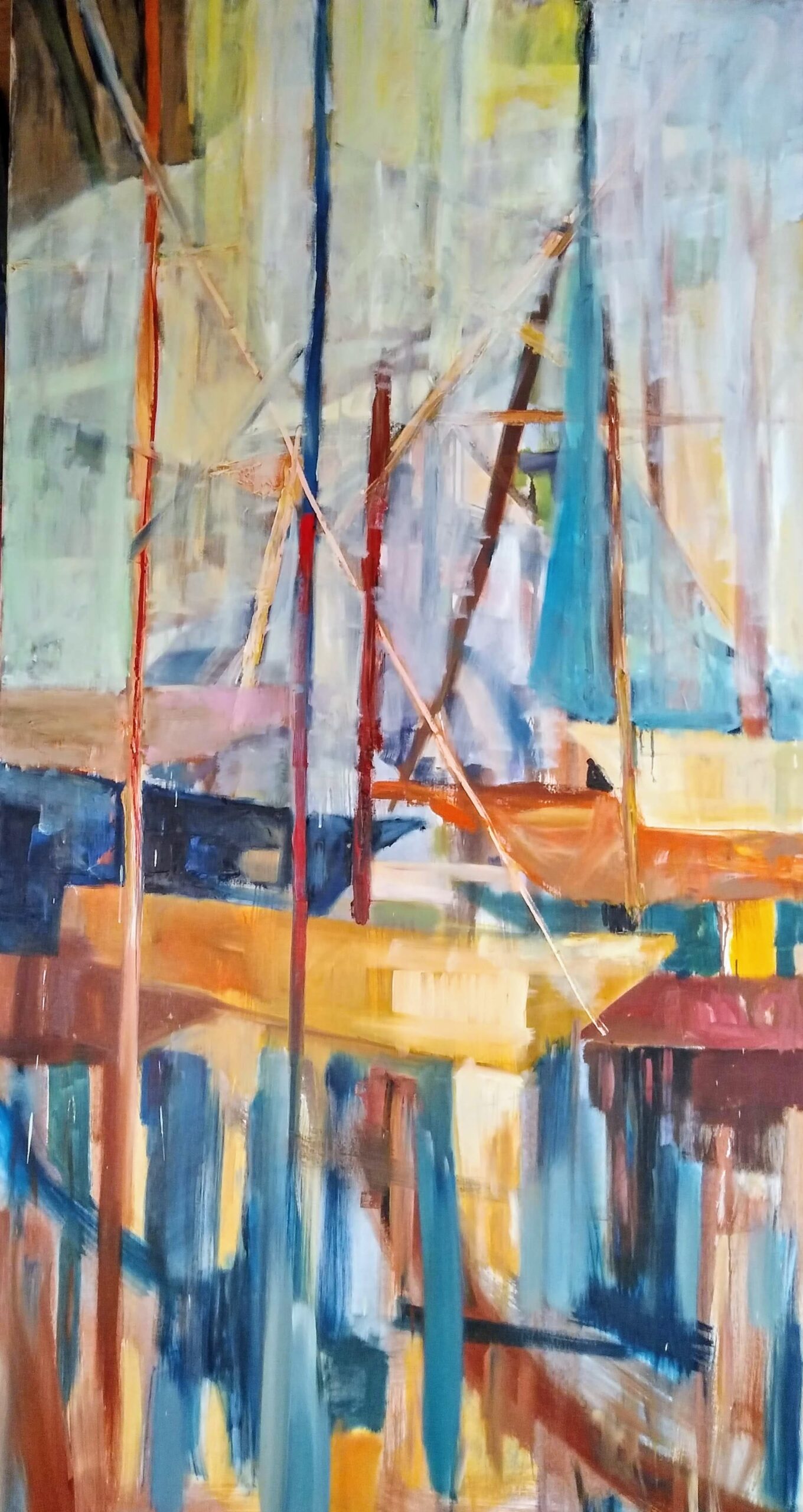 MASZTY olej na płótnie 190x100cm