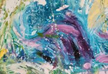 OCEAN I SKAŁY 60x80 cm, akryl na płótnie