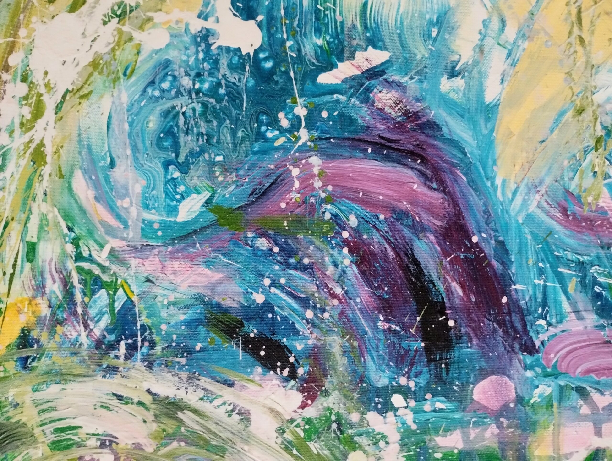 OCEAN I SKAŁY 60x80 cm, akryl na płótnie