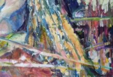 ZACZAROWANE GÓRY akryl na płótnie 50 x 130 cm